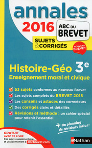 Image de Annales Brevet 2016 Histoire géo enseignement moral et civique 3e