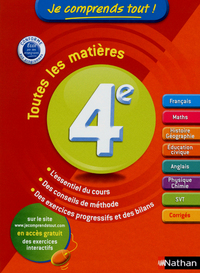 Image de JE COMPRENDS TOUT ! 4E