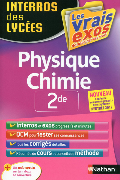 Picture of Interros des Lycées Physique Chimie 2de