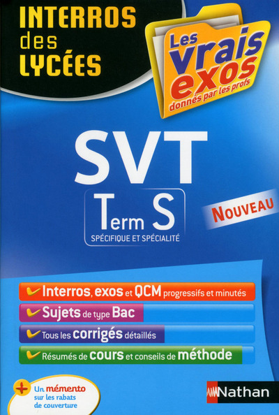 Picture of Interros des Lycées Sciences et Vie de la Terre Term S