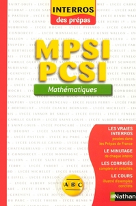 Image de INTERROS DES PREPAS MATHEMATIQUES MPSI PCSI