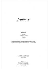 Image de Jouvence fantaisie pour violon et piano