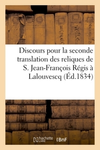 Picture of Discours prononcé pour la seconde translation des reliques de S. Jean-François Régis à