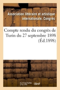 Picture of Compte rendu du congrès de Turin du 27 septembre 1898