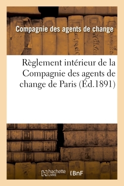Picture of Règlement intérieur de la Compagnie des agents de change de Paris