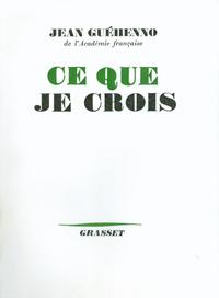 Picture of Ce que je crois