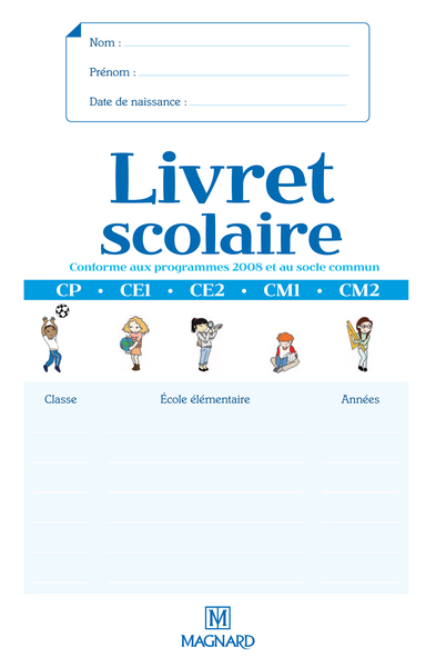 Image de Livret scolaire de l'école élémentaire (CP-CM2)