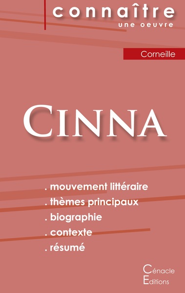 Picture of Fiche de lecture Cinna de Corneille (Analyse littéraire de référence et résumé complet)