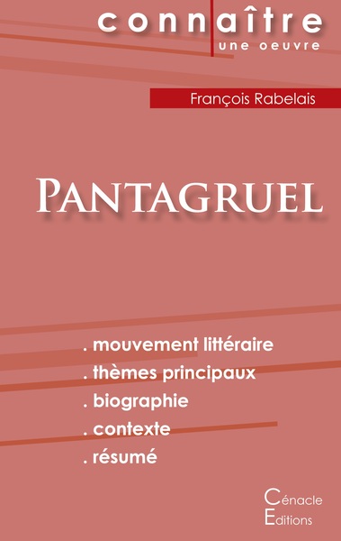 Picture of Fiche de lecture Pantagruel de François Rabelais (Analyse littéraire de référence et résumé complet)
