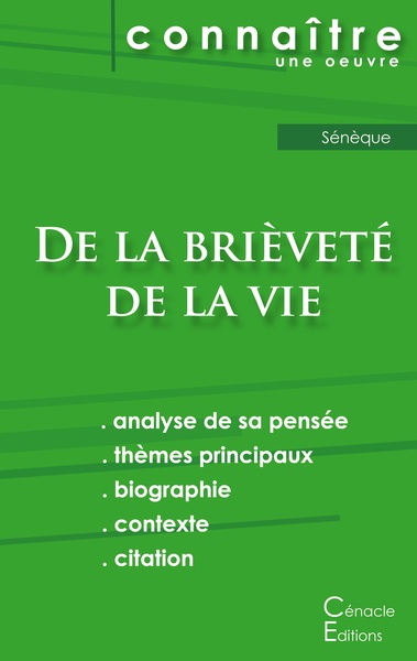 Picture of Fiche de lecture De la brièveté de la vie de Sénèque (Analyse philosophique de référence et résumé complet)