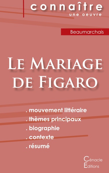 Picture of Fiche de lecture Le Mariage de Figaro de Beaumarchais (Analyse littéraire de référence et résumé complet)