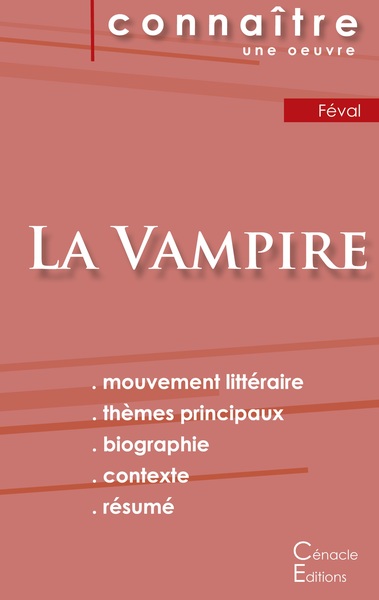 Picture of Fiche de lecture La Vampire de Paul Féval (Analyse littéraire de référence et résumé complet)