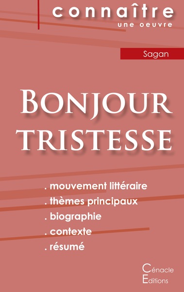 Picture of Fiche de lecture Bonjour tristesse de Françoise Sagan (Analyse littéraire de référence et résumé complet)