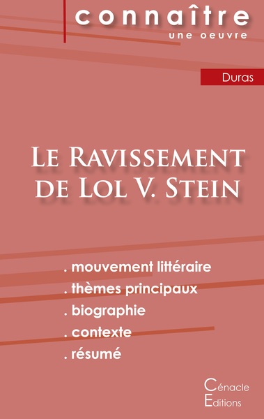 Picture of Fiche de lecture Le Ravissement de Lol V. Stein de Marguerite Duras (Analyse littéraire de référence et résumé complet)