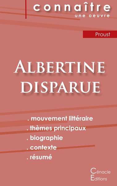 Picture of Fiche de lecture Albertine disparue de Marcel Proust (analyse littéraire de référence et résumé complet)