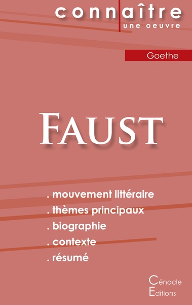 Picture of Fiche de lecture Faust de Goethe (Analyse littéraire de référence et résumé complet)