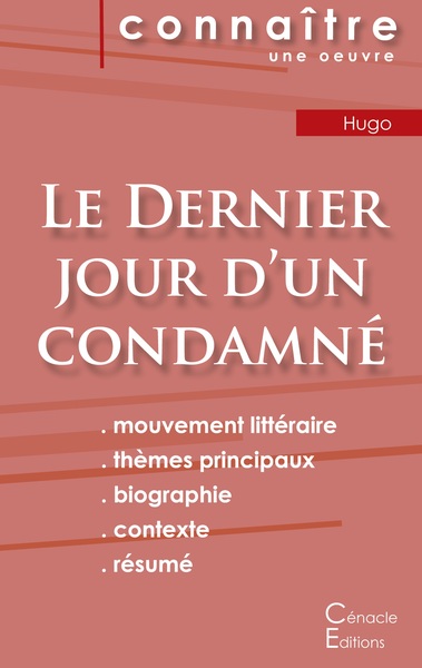 Picture of Fiche de lecture Le Dernier jour d'un condamné de Victor Hugo (Analyse littéraire de référence et résumé complet)