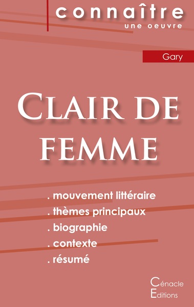 Picture of Fiche de lecture Clair de femme de Romain Gary
