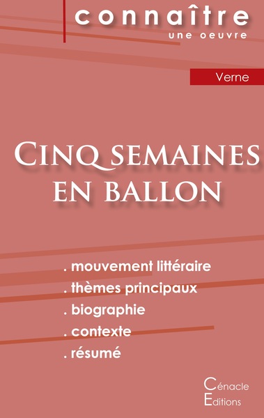 Picture of Fiche de lecture Cinq semaines en ballon de Jules Verne (Analyse littéraire de référence et résumé complet)