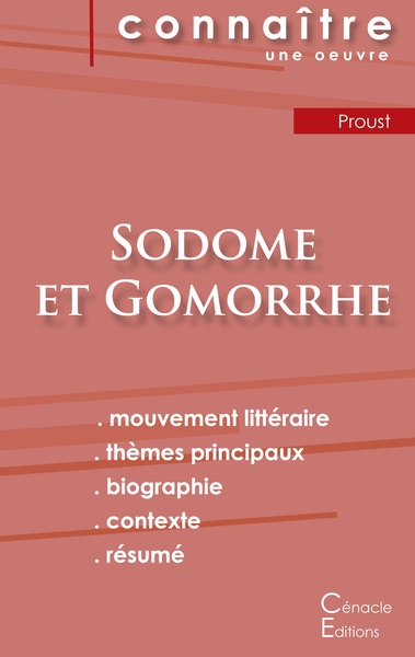 Picture of Fiche de lecture Sodome et Gomorrhe de Marcel Proust (analyse littéraire de référence et résumé complet)