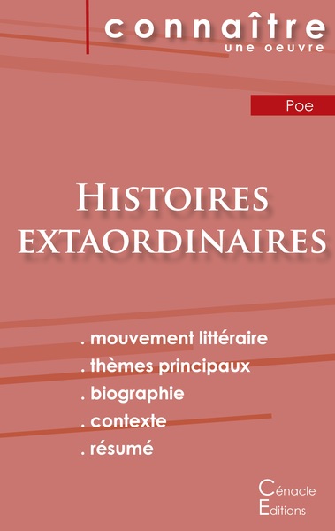 Picture of Fiche de lecture Histoires extraordinaires de Poe (Analyse littéraire de référence et résumé complet)