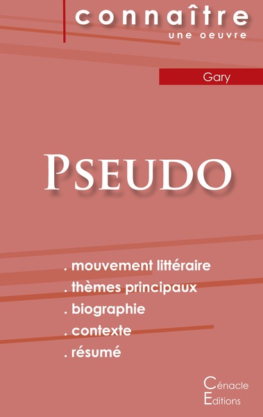 Picture of Fiche de lecture Pseudo (Analyse littéraire de référence et résumé complet)