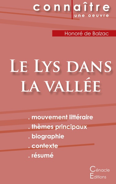 Picture of Fiche de lecture Le Lys dans la vallée de Balzac (Analyse littéraire de référence et résumé complet)