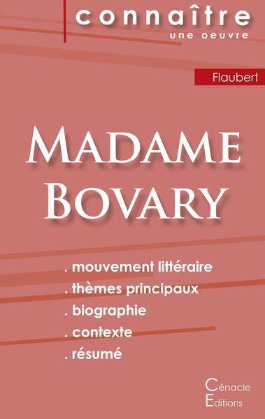 Picture of Fiche de lecture Madame Bovary de Gustave Flaubert (Analyse littéraire de référence et résumé complet)
