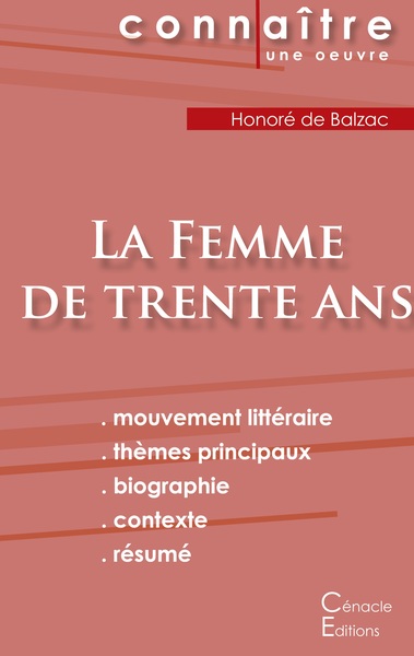Picture of Fiche de lecture La Femme de trente ans de Balzac (Analyse littéraire de référence et résumé complet)