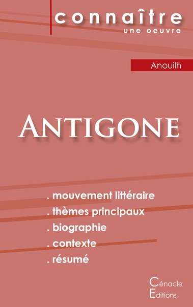 Picture of Fiche de lecture Antigone de Jean Anouilh (Analyse littéraire de référence et résumé complet)