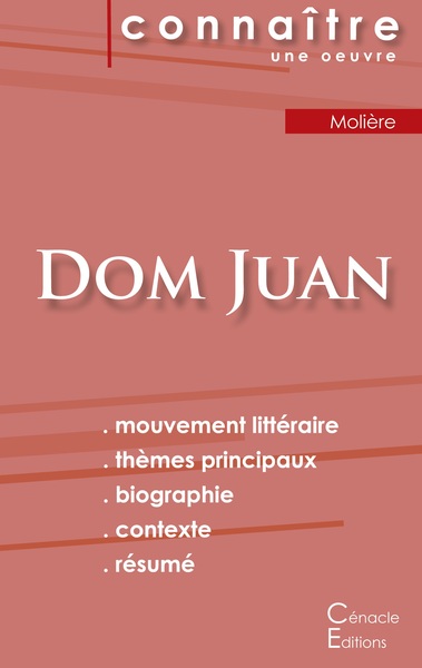 Picture of Fiche de lecture Dom Juan de Molière (analyse littéraire de référence et résumé complet)