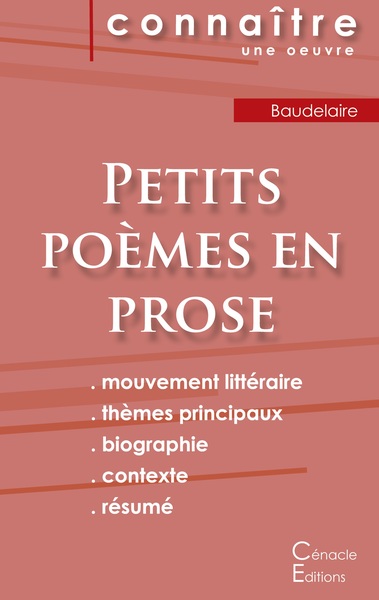 Picture of Fiche de lecture Petits poèmes en prose de Baudelaire (Analyse littéraire de référence et résumé complet)
