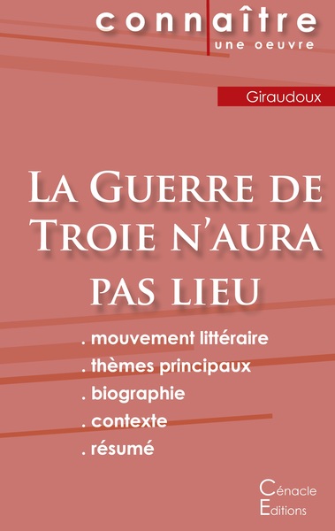 Picture of Fiche de lecture La Guerre de Troie n'aura pas lieu de Jean Giraudoux (Analyse littéraire de référence et résumé complet)