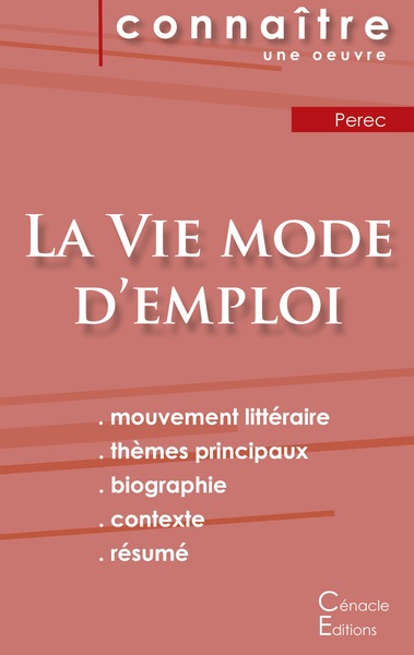 Picture of Fiche de lecture La Vie mode d'emploi de Perec (analyse littéraire de référence et résumé complet)