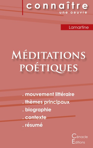 Picture of Fiche de lecture Méditations poétiques de Lamartine (Analyse littéraire de référence et résumé complet)