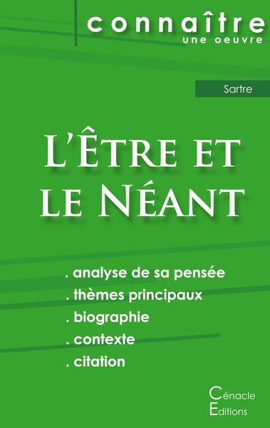 Image de Fiche de lecture L'Être et le Néant de Jean-Paul Sartre (Analyse philosophique de référence et résumé complet)
