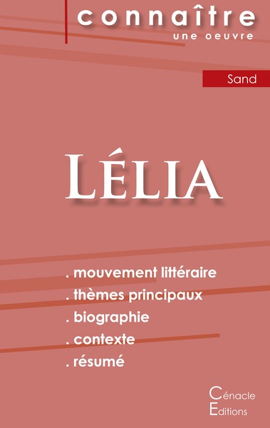 Picture of Fiche de lecture Lélia de George Sand (Analyse littéraire de référence et résumé complet)