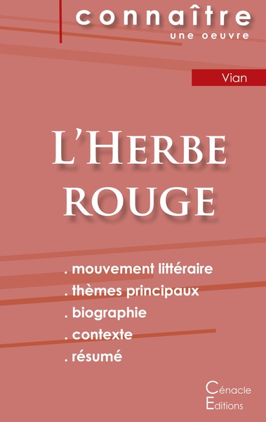 Picture of Fiche de lecture L'Herbe rouge (Analyse littéraire de référence et résumé complet)