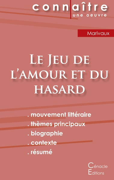 Picture of Fiche de lecture Le Jeu de l'amour et du hasard de Marivaux (Analyse littéraire de référence et résumé complet)