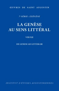 Image de La génèse au sens littéral en douze livres (VIII-XII)