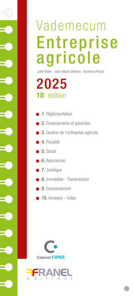Picture of Vademecum de l'entreprise agricole 2025 - 18e édition