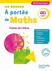 Picture of Le nouvel A portée de maths CE1 - Fichier élève - Ed. 2023