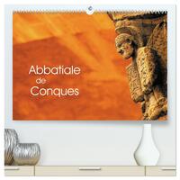 Image de Abbatiale de Conques (Calendrier mural haut de gamme 2027 DIN A2 vertical), CALVENDO calendrier mensuel
