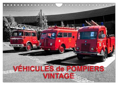 Image de VÉHICULES de POMPIERS VINTAGE (Calendrier mural 2027 DIN A4 vertical), CALVENDO calendrier mensuel