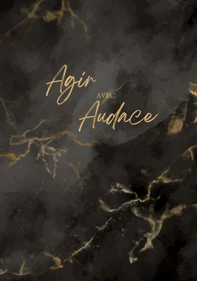 Picture of Agir avec Audace noir