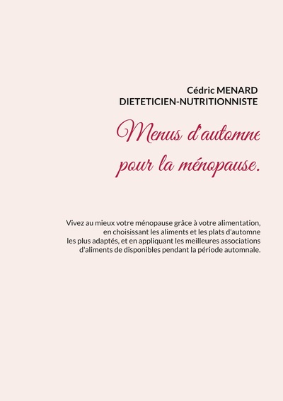 Picture of Menus d'automne pour la ménopause.