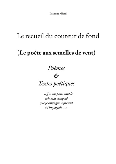 Image de Le recueil du coureur de fond