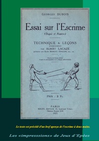 Picture of Essai sur l'Escrime (Dague et Rapière)