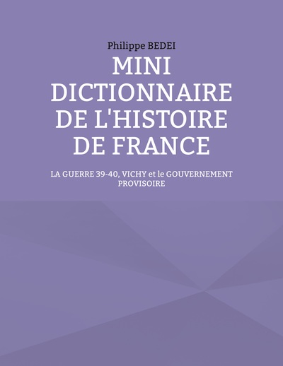 Picture of Mini dictionnaire de l'histoire de France