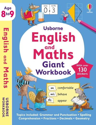Picture of Usborne English and Maths Giant Workbook 8-9